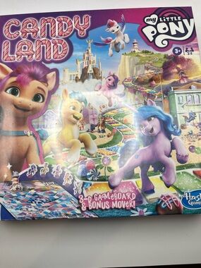 My Little Pony Candy Land Board Game - Purple and Pink Characters